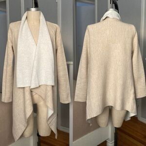 Womens Zara Wrap sweater in beige/ cream color & size M